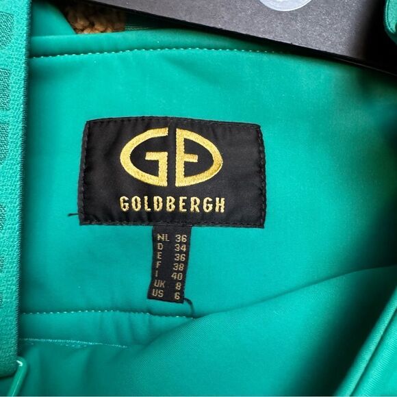 GOLDBERGH WOMEN'S HIGH END SALOPETTE SKI PANTS BIB ICE GREEN TEAL US 6 NWT - Picture 5 of 10